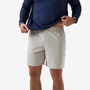 Burlebo Light Khaki  Old Glory Pocket Everyday Shorts